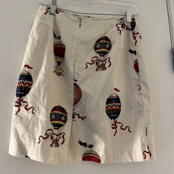 Vintage Talbots Hot Air Balloon Print size 26 waist skirt - Picture 3 of 3